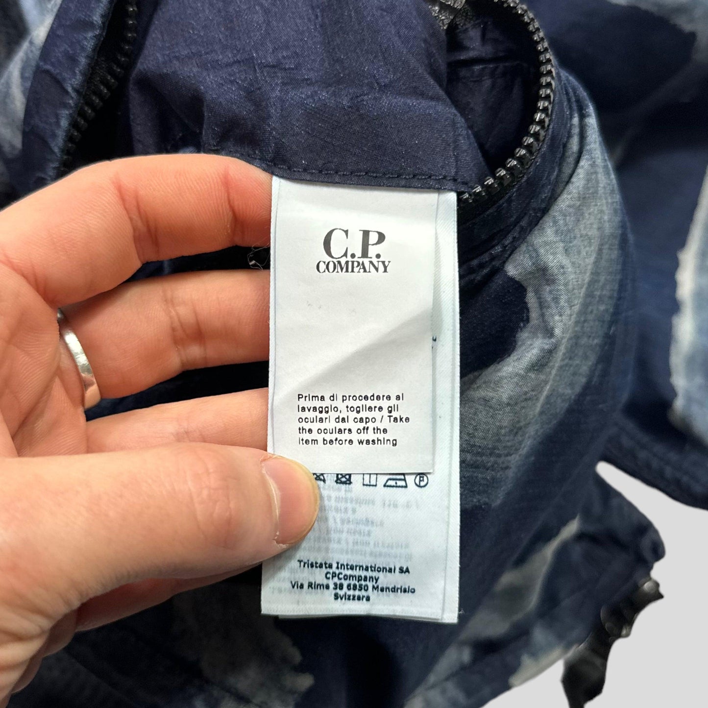 CP Company 1/500 Hand Painted Indigo 50 Goggle Jacket - IT50 - Known Source