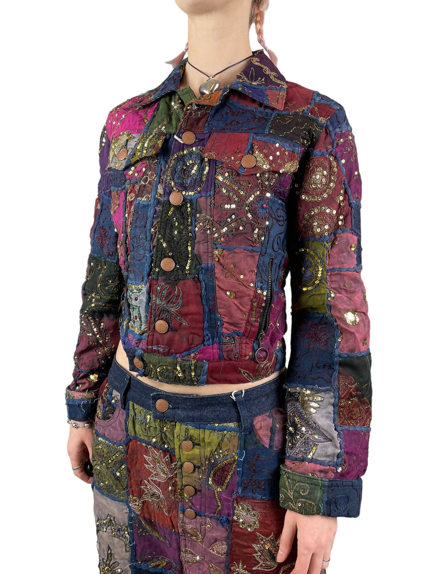 S/S 1999 Jean Paul Gaultier patchwork jacket - Known Source