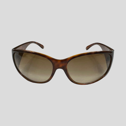 Prada Milano Tortoiseshell Wraparound Sunglasses - Known Source