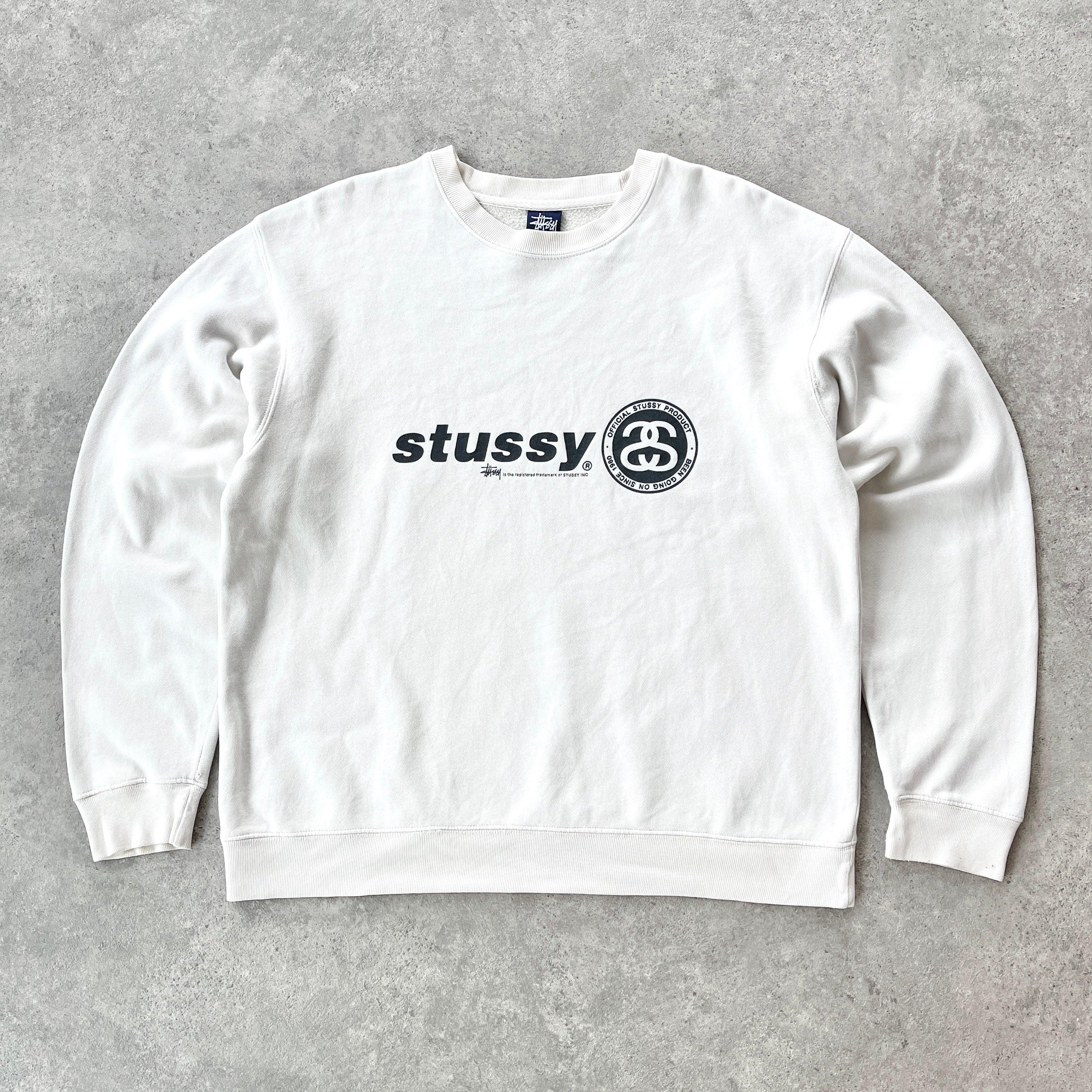 Rare!!! store Vintage Stussy Sweatshirt Crew Neck Spellout Stussy Pullover Jumper Sweater Streetwear Stussy Jacket Stussy Street Fashion