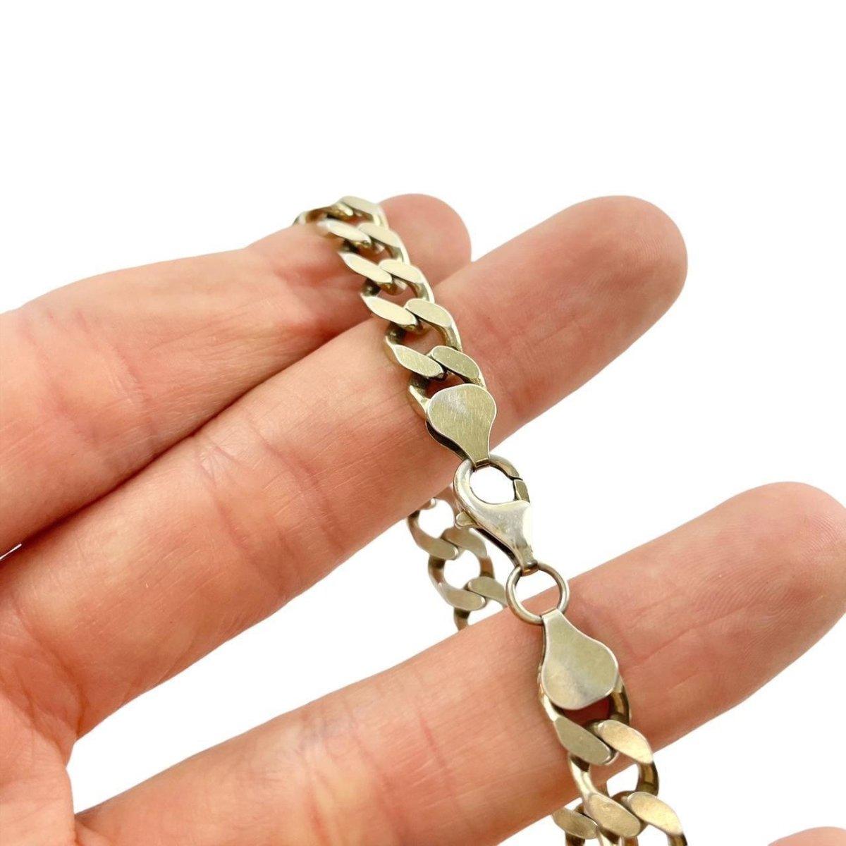 925 Sterling silver curb chain bracelet - Known Source