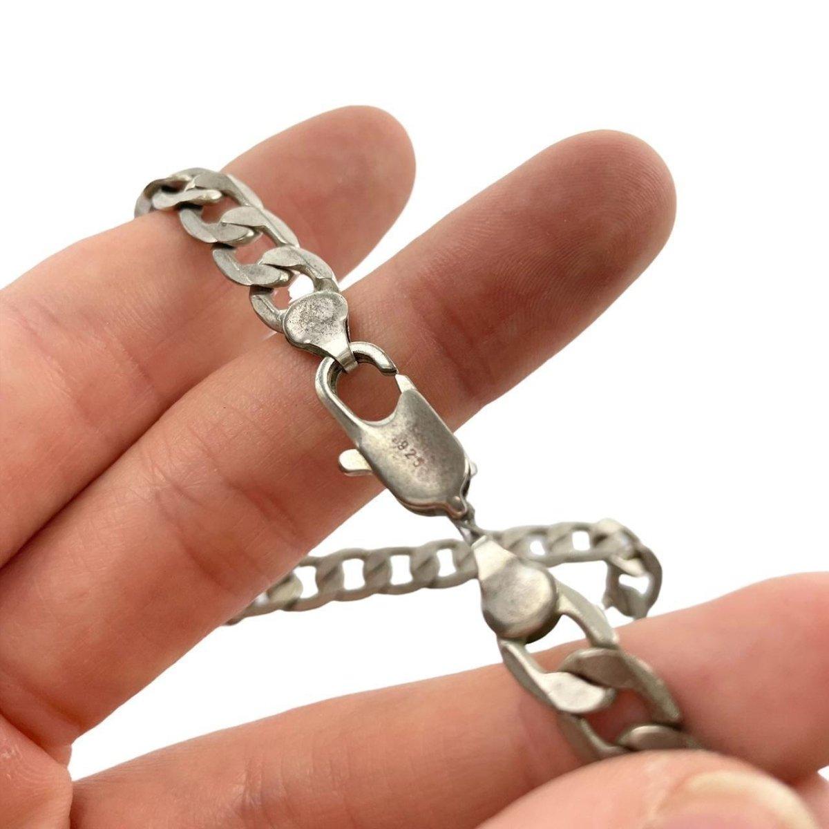 925 Sterling silver curb chain necklace - Known Source