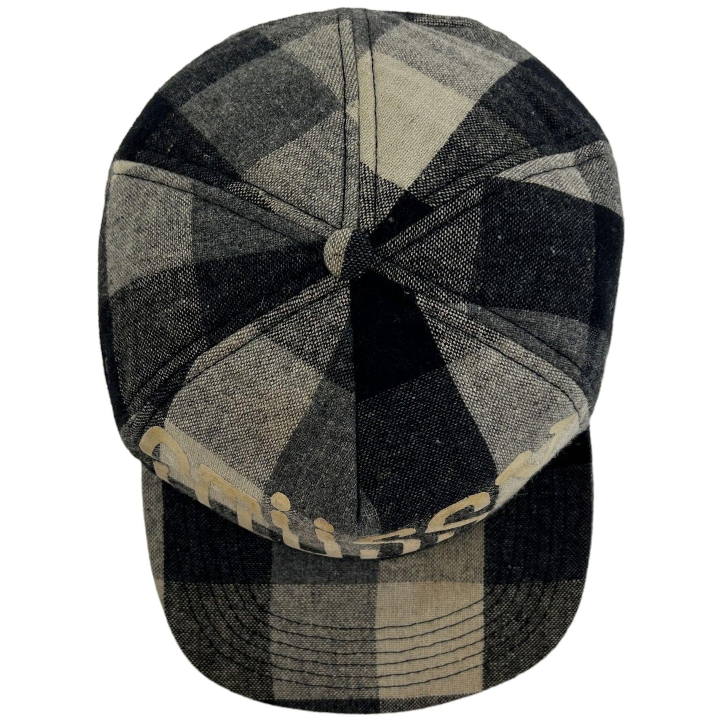 Vintage Stussy Checkered Snapback Hat - Known Source