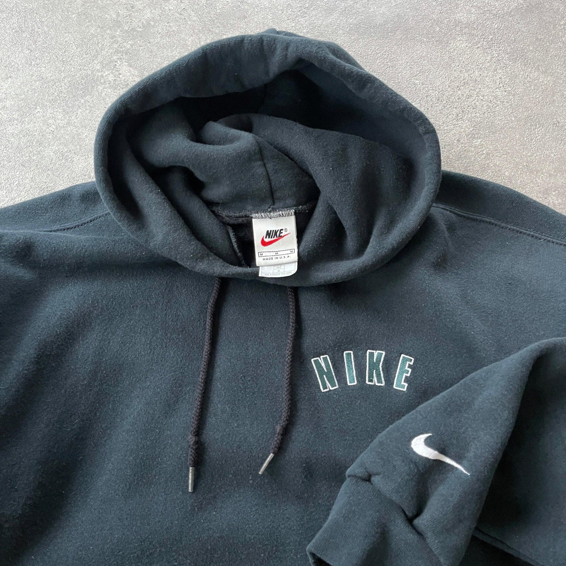 Nike RARE 1990s heavyweight embroidered hoodie (M) - Known Source