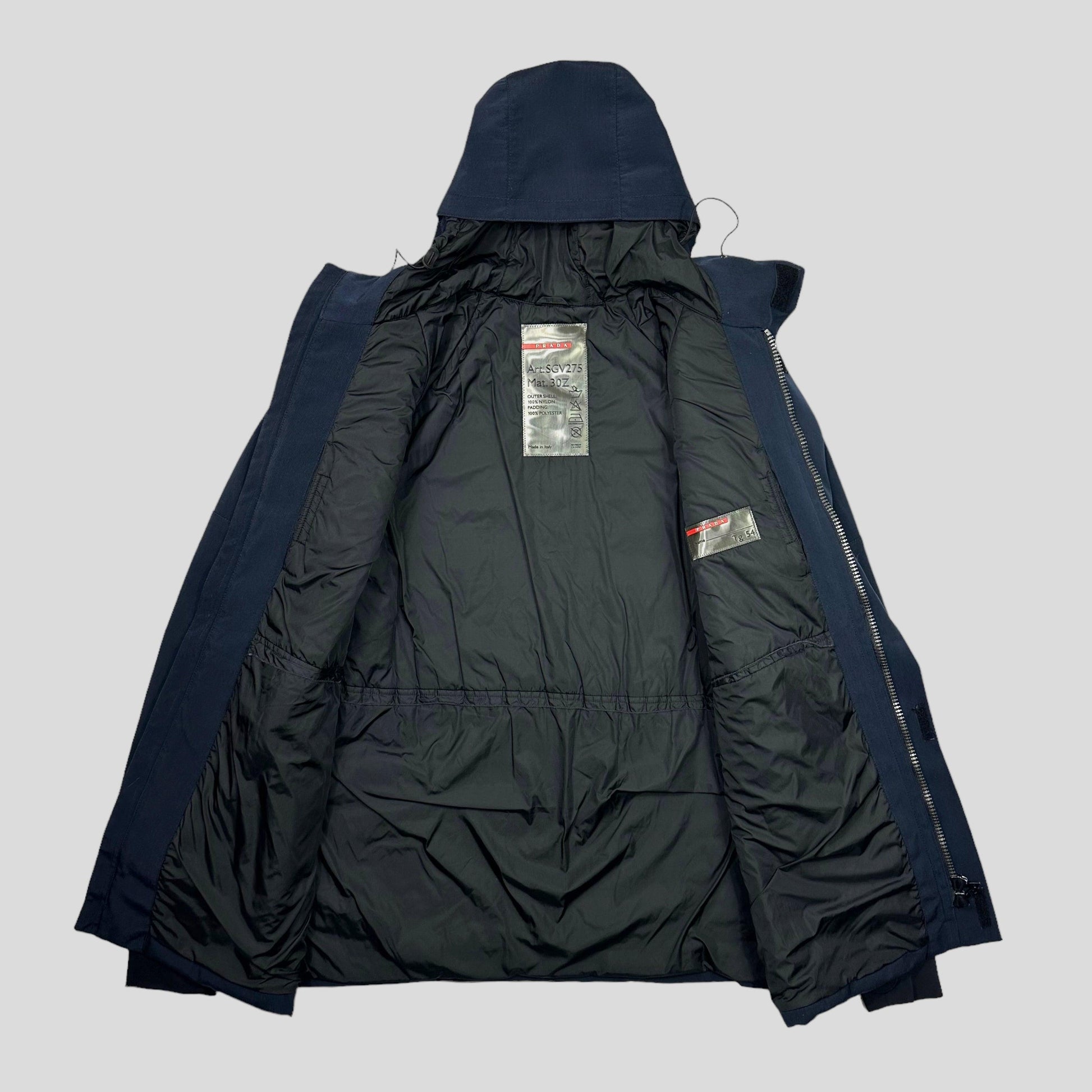 Prada Sport 2000 Ballistic Nylon Padded Goretex Jacket - XL/XXL - Known Source