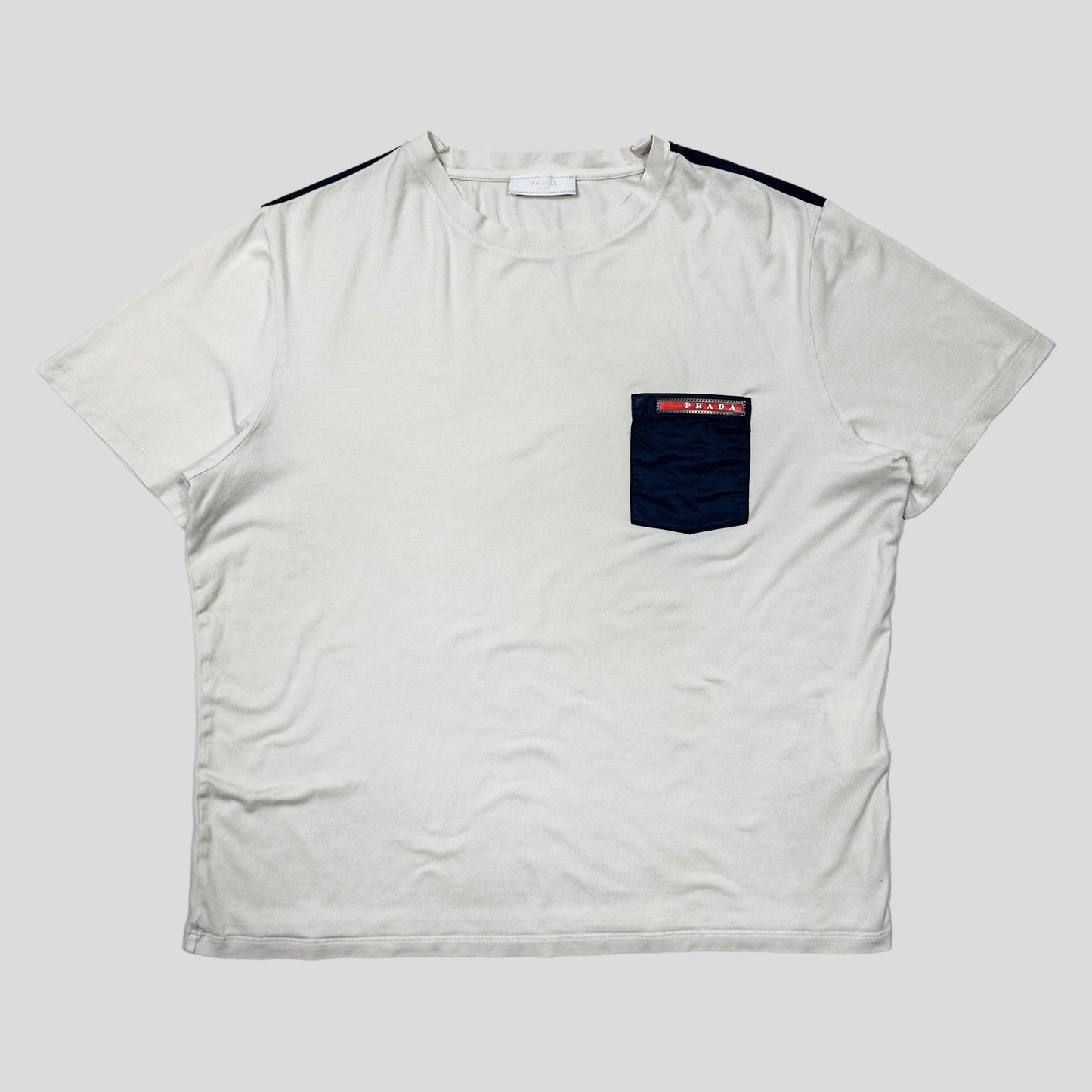 Prada Milano 2017 Nylon Pocket T-shirt - M/L - Known Source