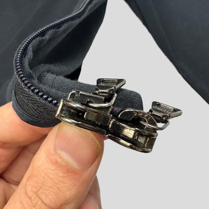 Prada 00’s Zip-up Ribbed Cuff Shirt - M - Known Source