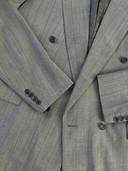 Christian Dior Pinstripe Pure Wool Double Breasted Suit - 42L/W32 - Known Source