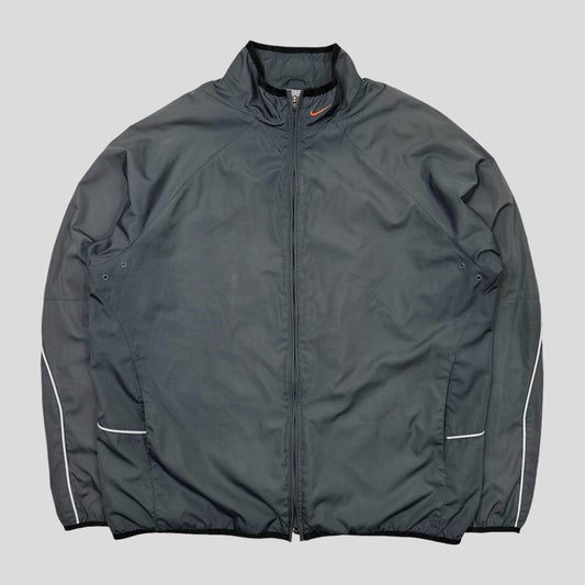 Nike 2003 Fleece Lined Ventilated Nylon Jacket - L - Known Source