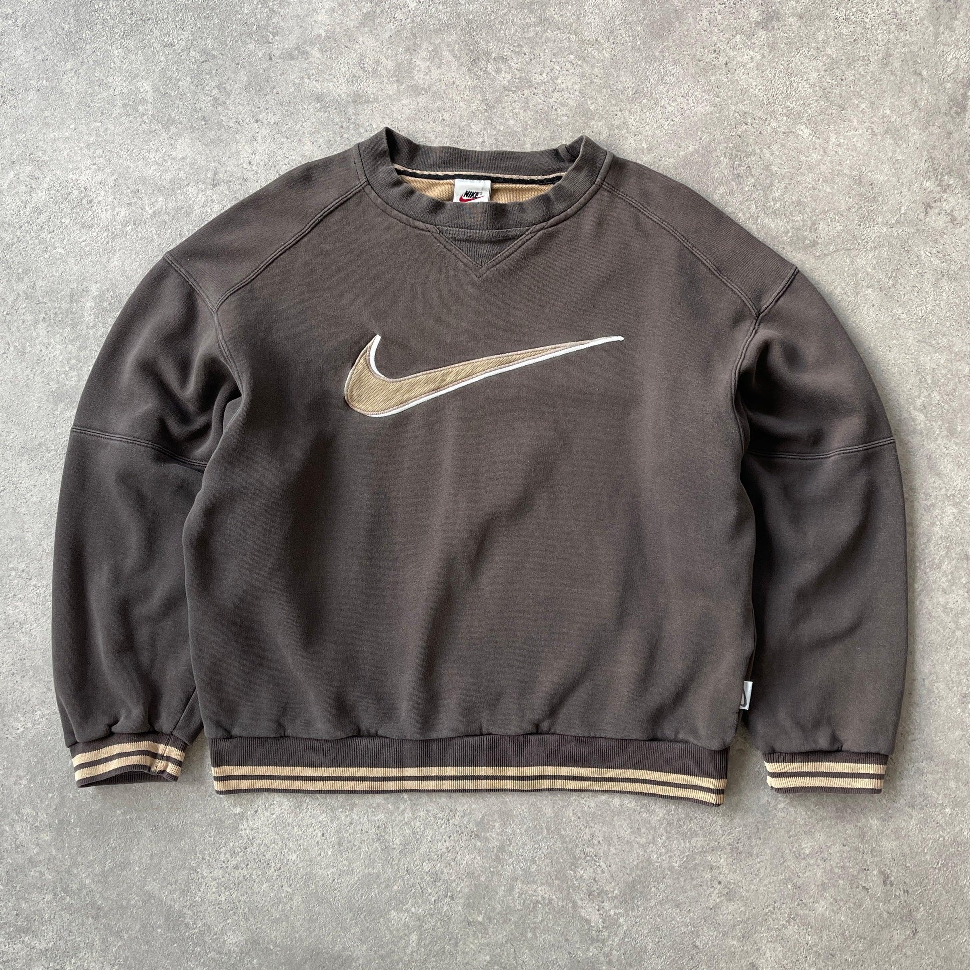 Nike RARE 1990s heavyweight embroidered sweatshirt (S) - Known Source