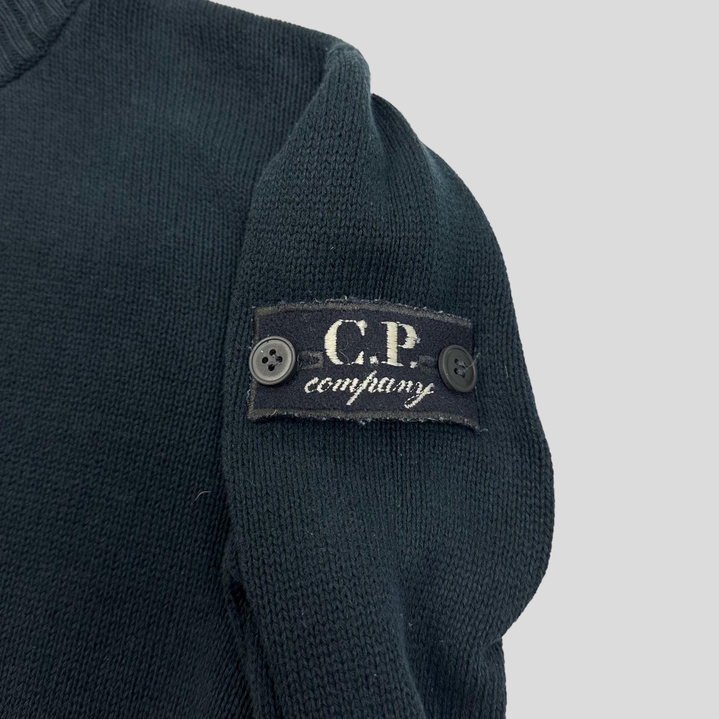 CP Company AW07 1/4 Zip Collared Knit - 6-8 - Known Source