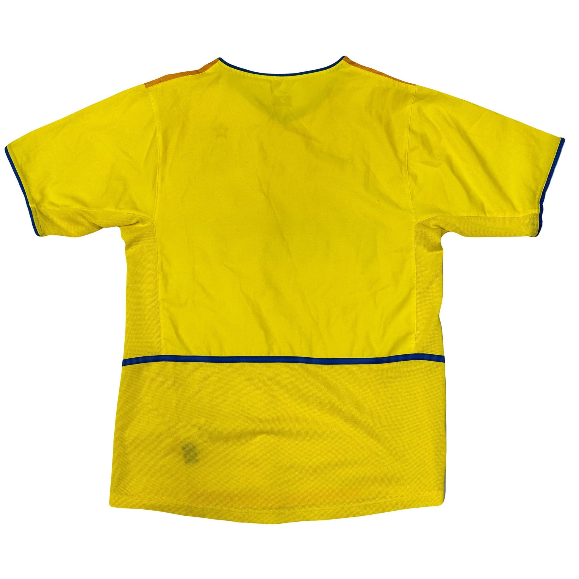 Nike Inter Milan 2002 Away Shirt In Yellow ( S ) - Known Source