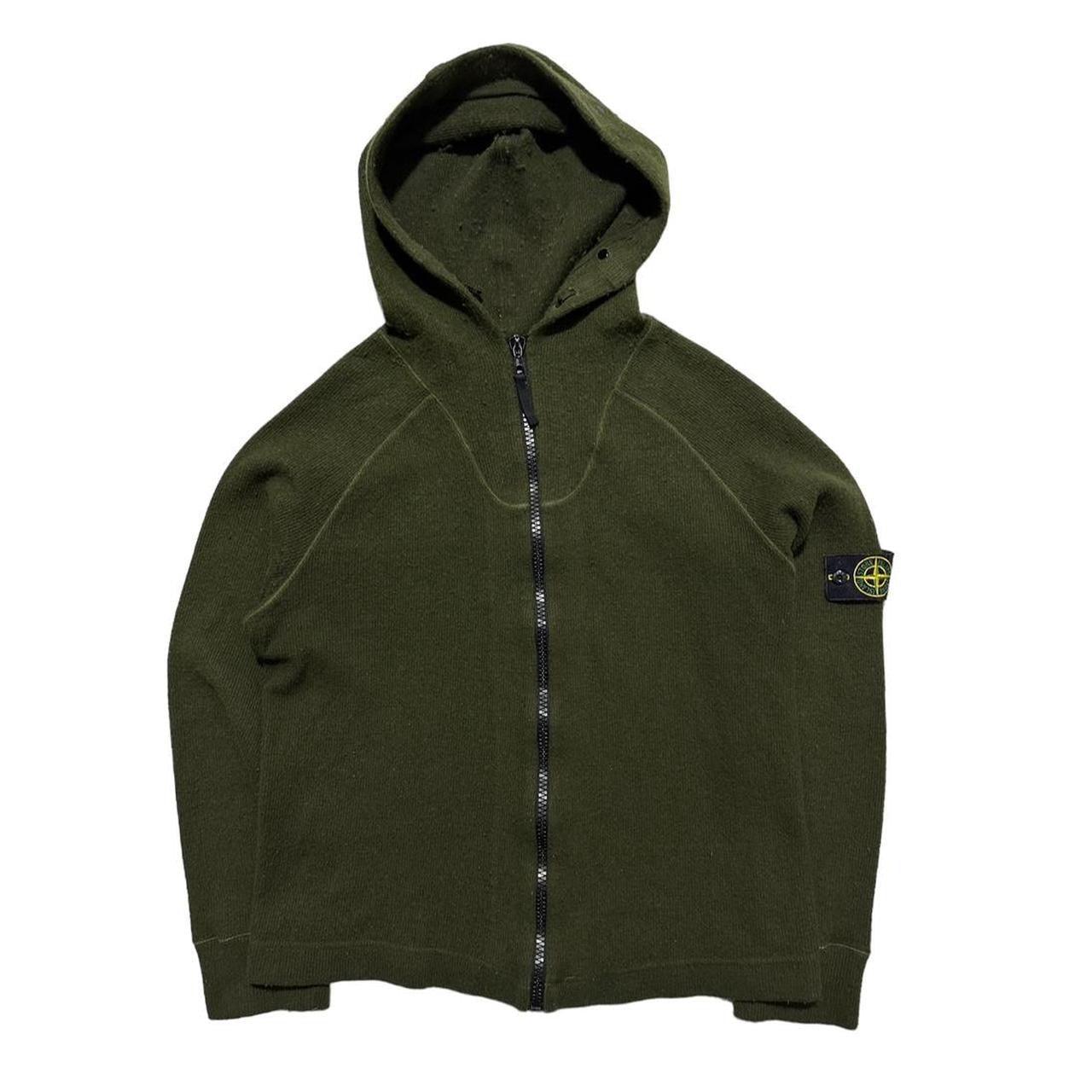 Stone Island Green Ribbed Hoodie - Known Source