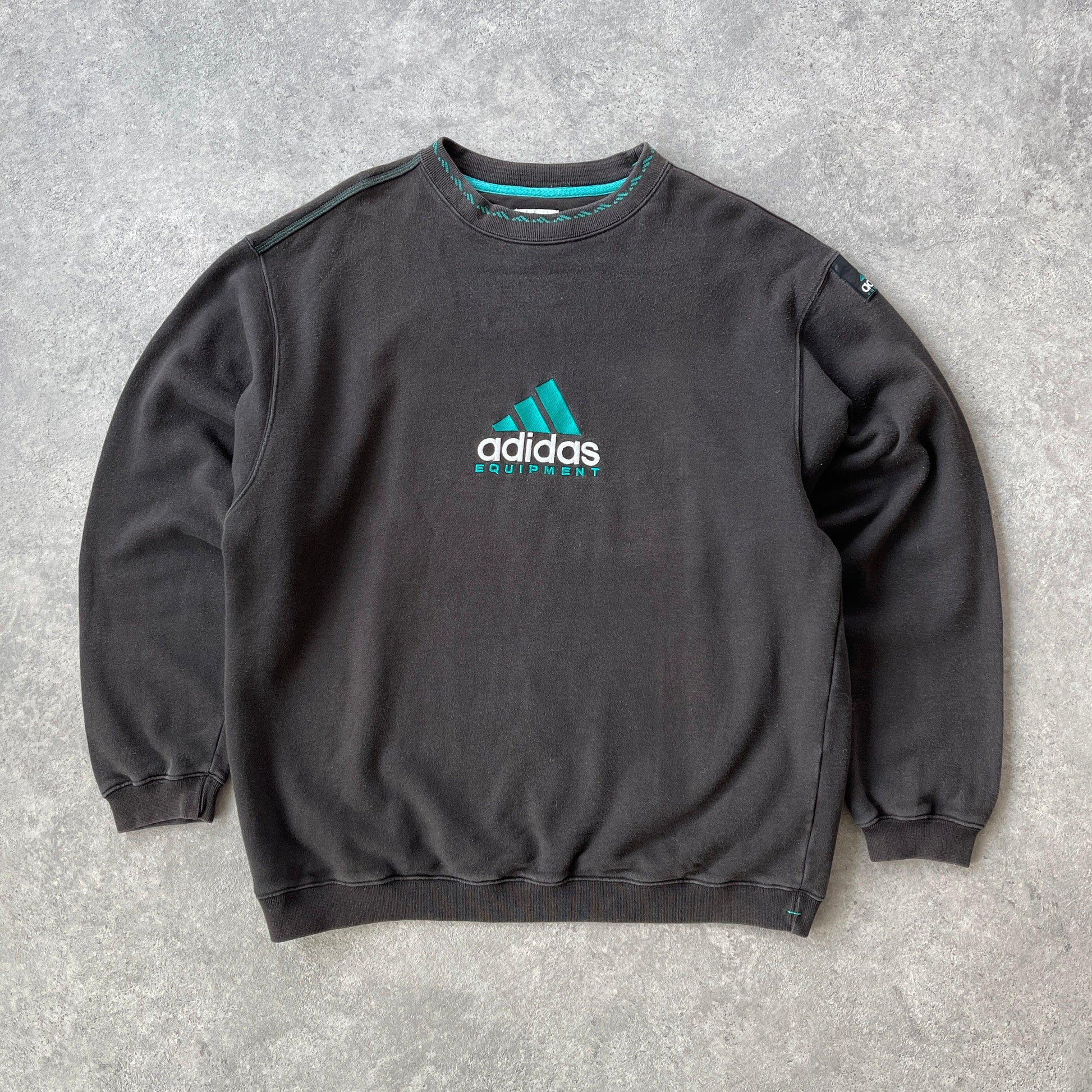 Adidas Equipment 1990s heavyweight embroidered sweatshirt (M) - Known Source