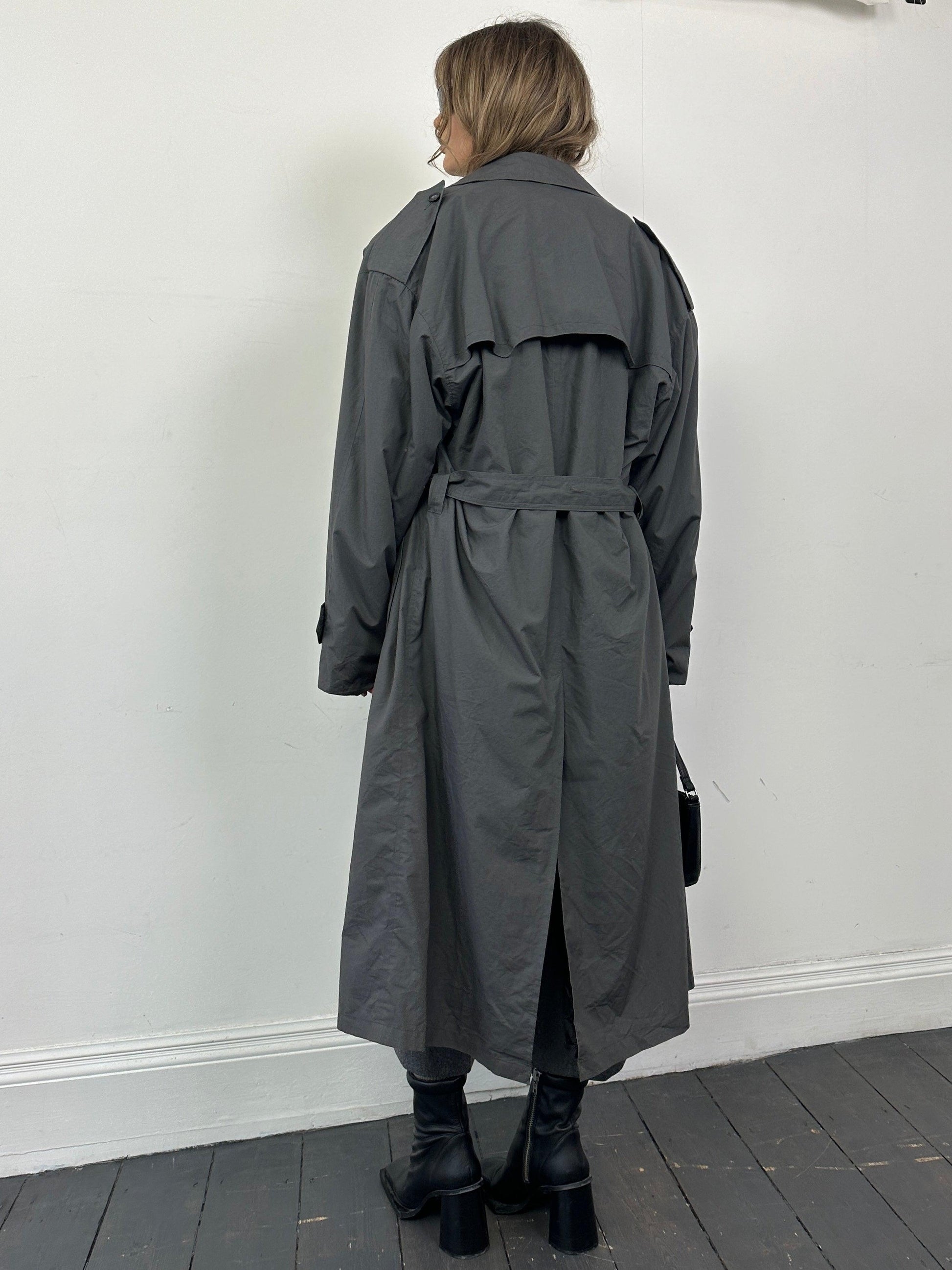 Christian Dior Cotton Double Breasted Belted Trench Coat - XL - Known Source