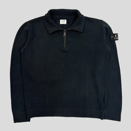 CP Company AW07 1/4 Zip Collared Knit - 6-8 - Known Source