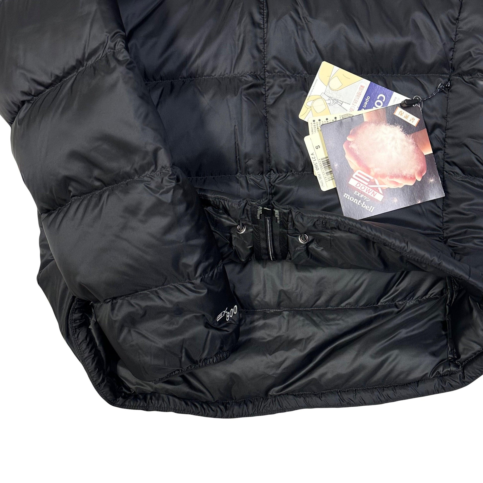 Montbell Alpine EX 800 Down Puffer Jacket In Black ( S ) - Known Source