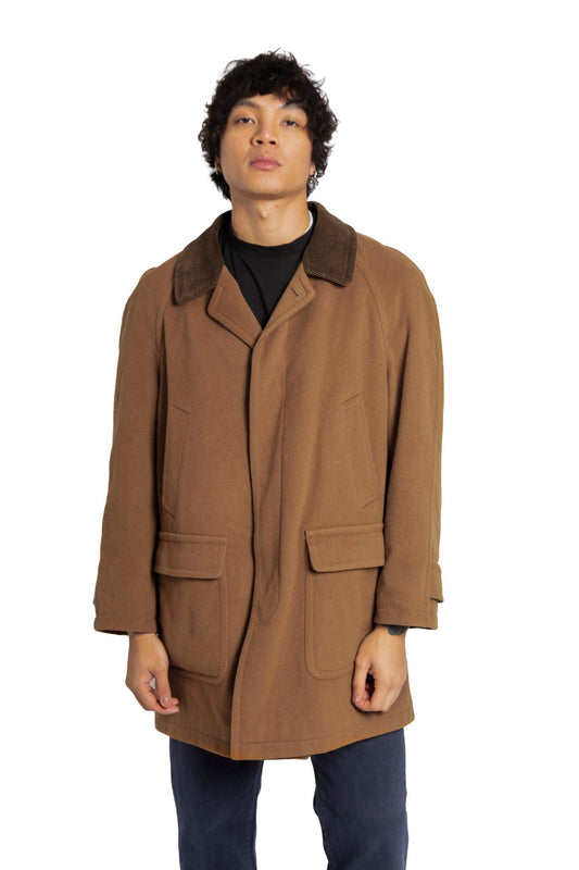 Burberry Cord Collar Wool Coat - Known Source