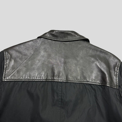 Prada Milano 90’s Leather & Nylon Jacket - 8-10 - Known Source