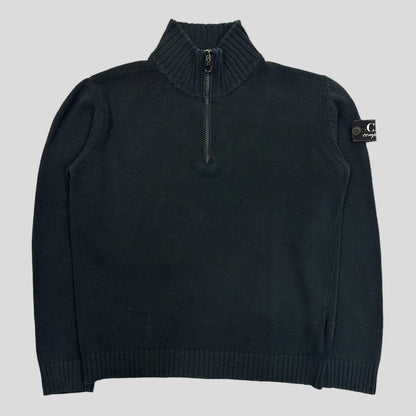 CP Company AW07 1/4 Zip Collared Knit - 6-8 - Known Source