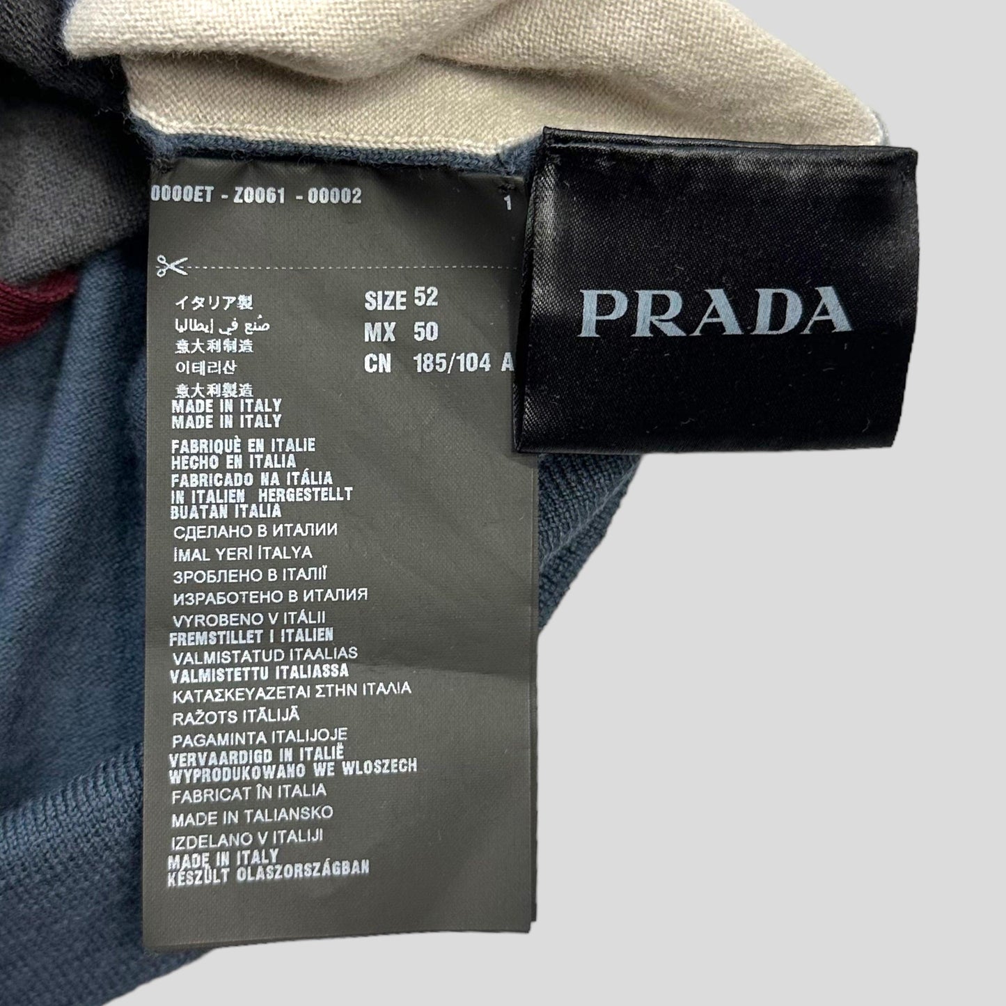 Prada Milano 2015 Geometric Cardigan - L - Known Source