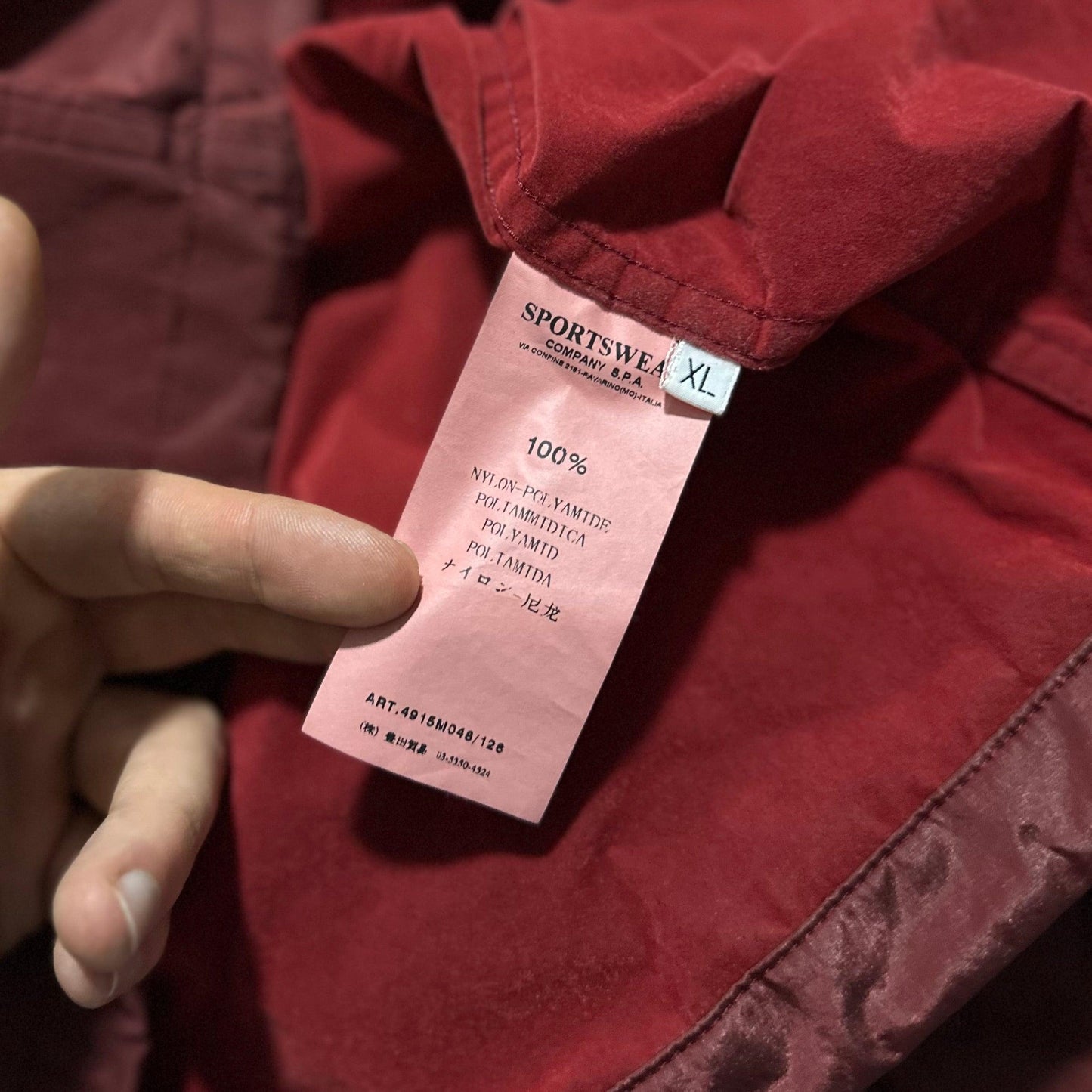 Stone Island Red Nylon Shimmer Jacket - Known Source