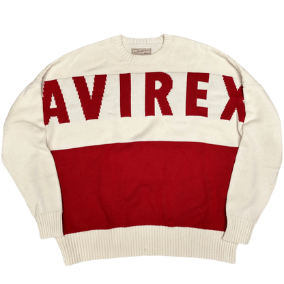 Avirex Spellout Knitted Sweatshirt ( L ) - Known Source