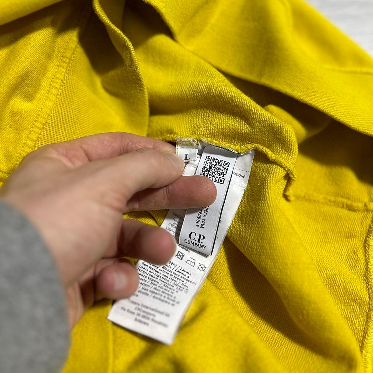CP Company Yellow Quarter Zip Pullover