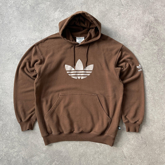 Adidas 1990s heavyweight embroidered hoodie (L) - Known Source