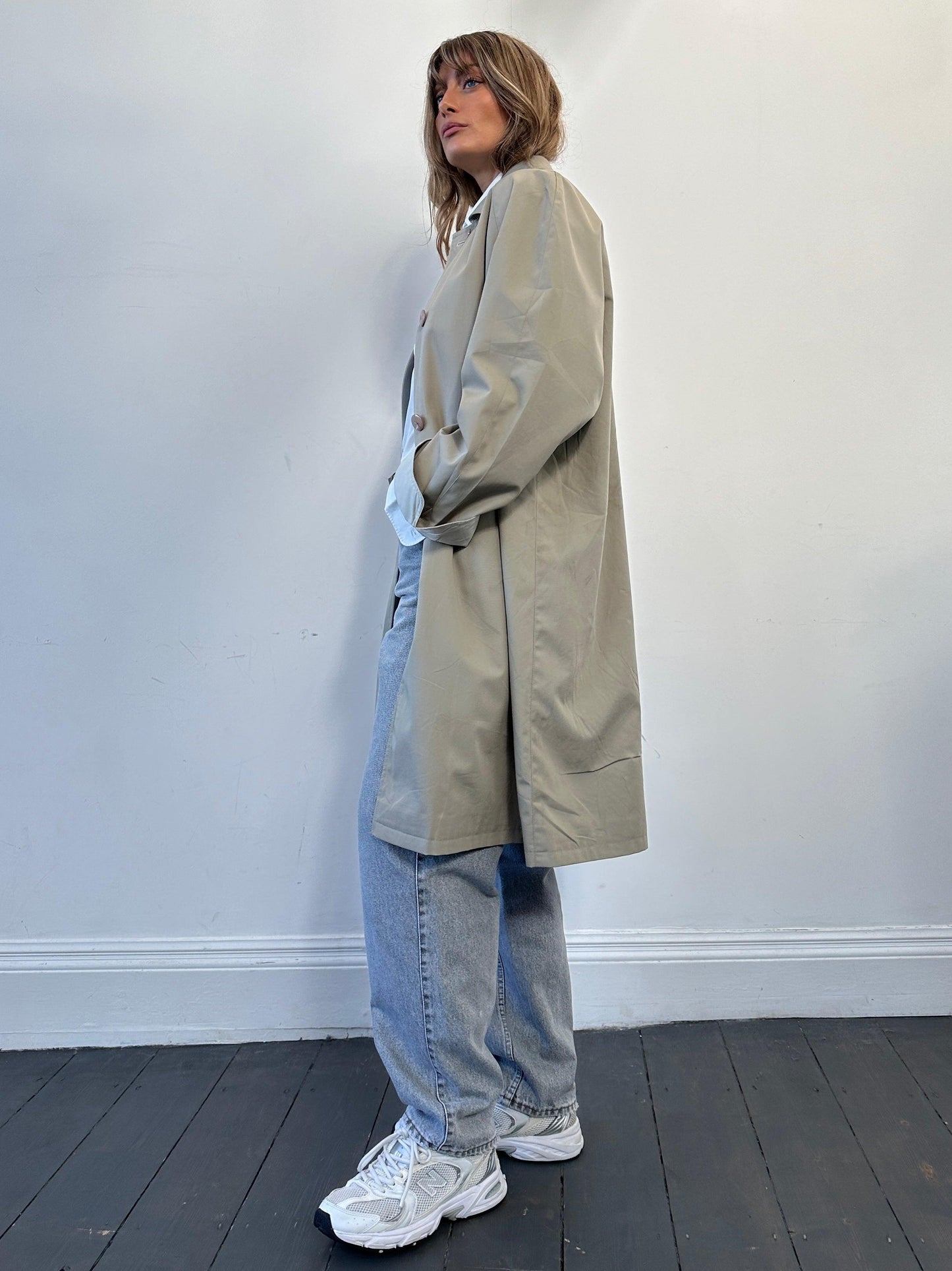 Vintage Reversible Water Resistant Trench Coat - L/XL - Known Source