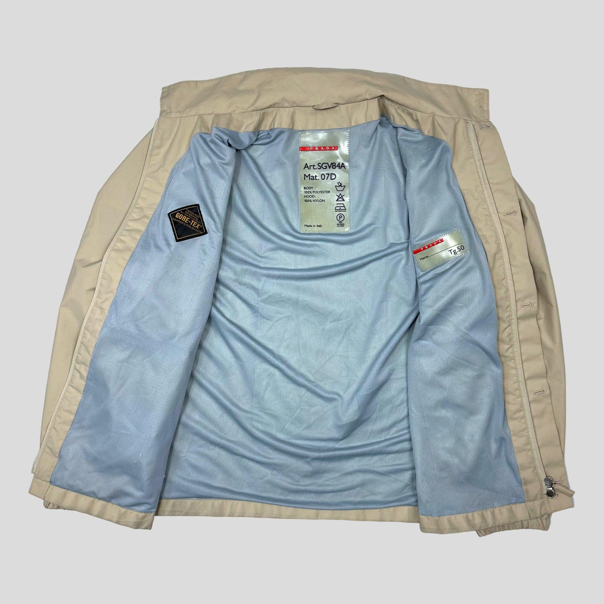 Prada Sport SS01 Goretex Stash Pocket Harrington Jacket - M/L - Known Source