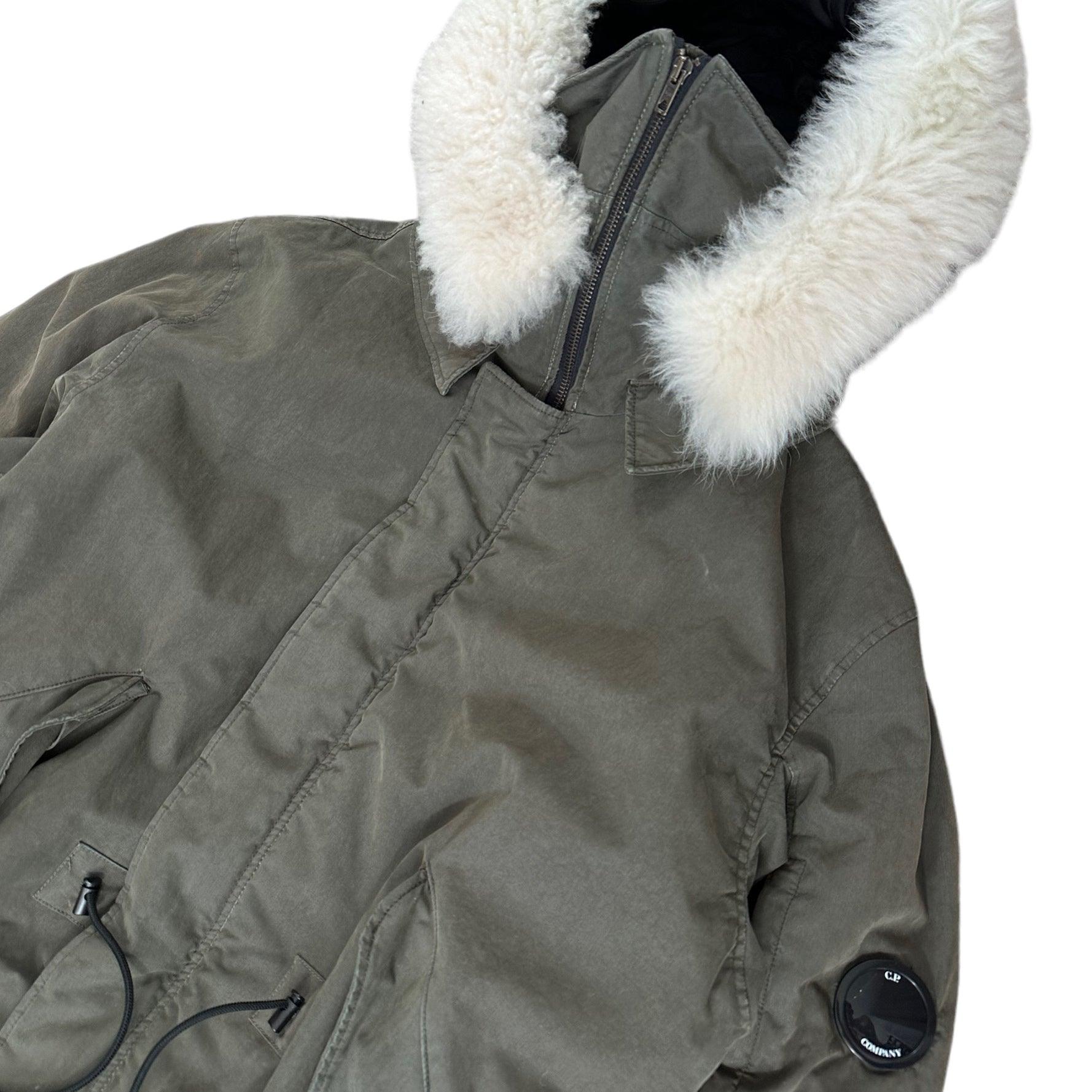 CP Company 50 Fili Insulated Parka Jacket with Fur Hood - Known Source