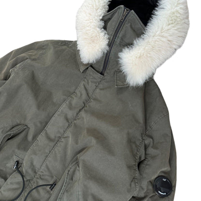 CP Company 50 Fili Insulated Parka Jacket with Fur Hood - Known Source