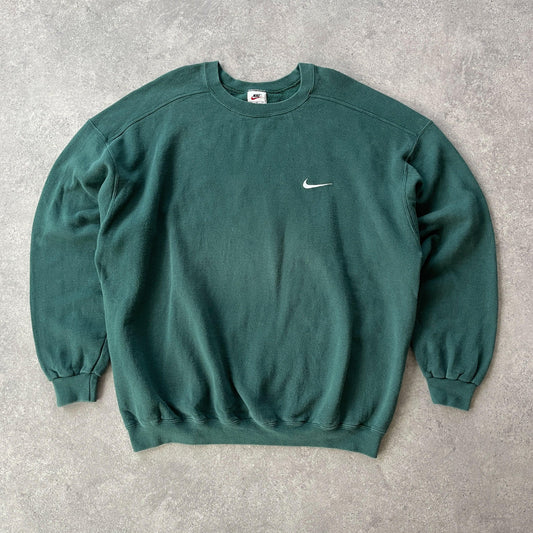 Nike RARE 1990s heavyweight embroidered sweatshirt (XL) - Known Source