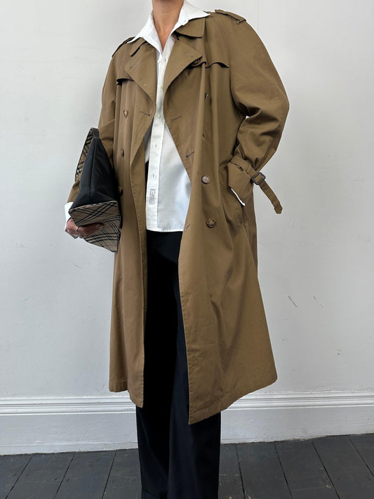 Christian Dior Cotton Double Breasted Trench Coat - L - Known Source