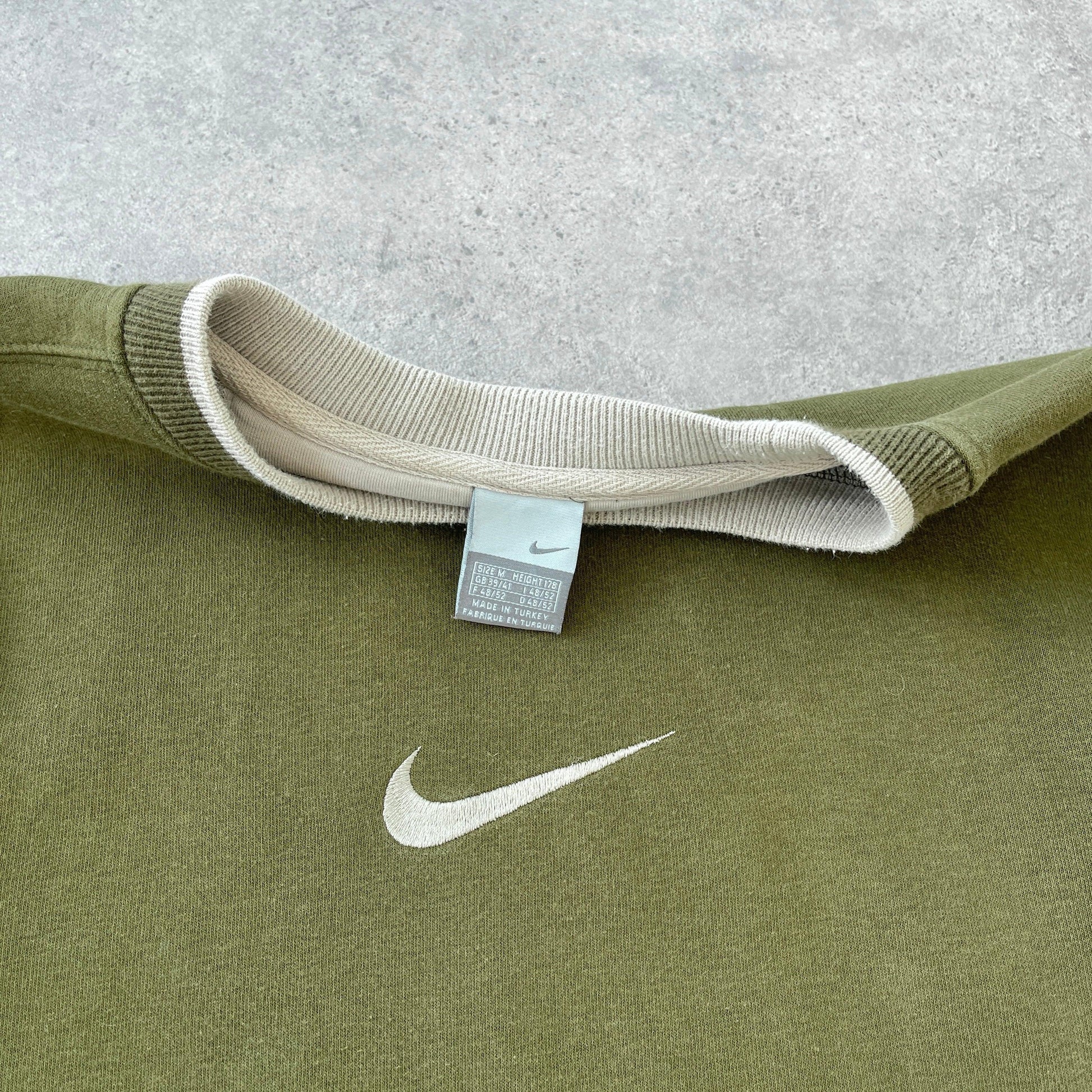 Nike RARE 2000s heavyweight embroidered sweatshirt (M) - Known Source