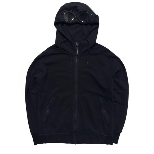 CP Company Black Full Zip Goggle Hoodie - Known Source