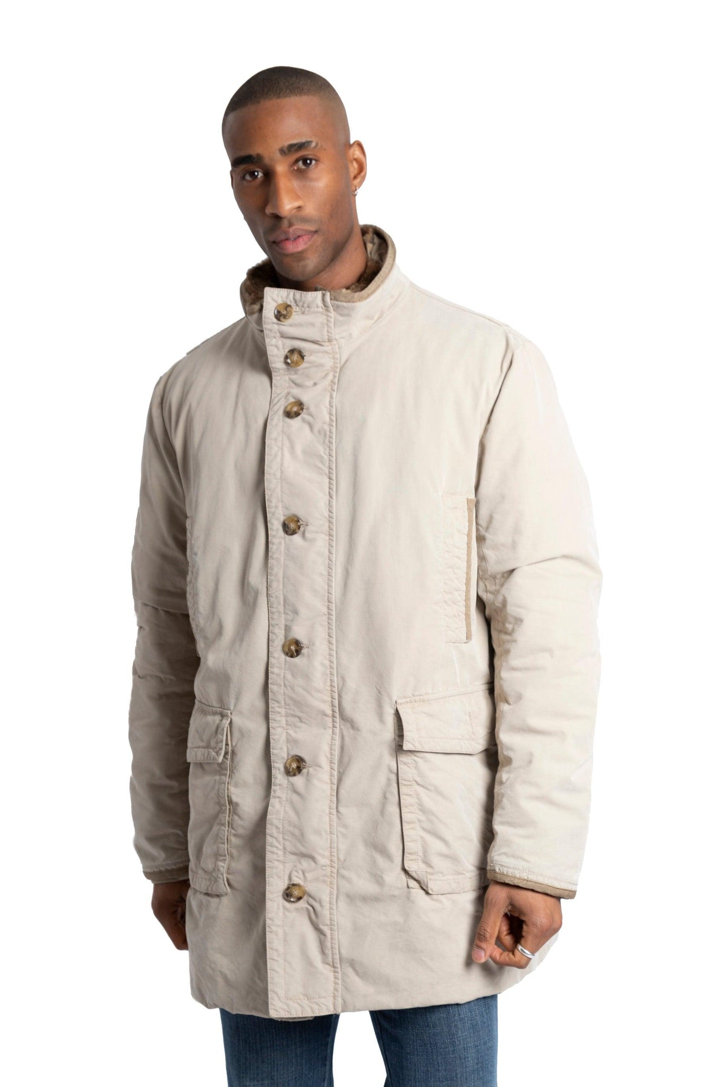 Moncler Detachable Fur Quilted Longline Jacket - Known Source