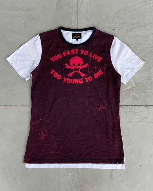 VIVIENNE WESTWOOD 'TOO FAST TO LIVE TOO YOUNG TO DIE' TOP - S - Known Source