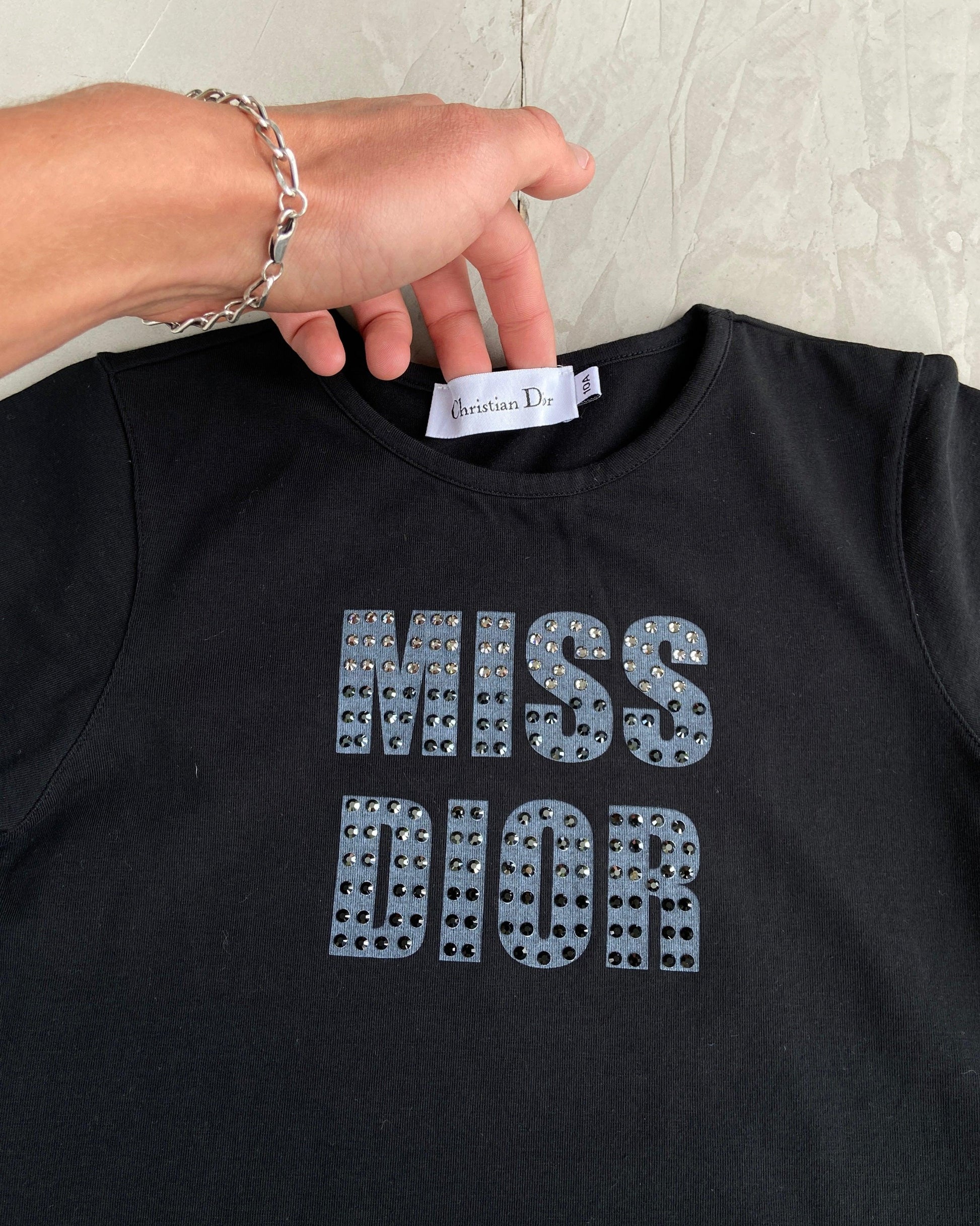 CHRISTIAN DIOR "MISS DIOR" RHINESTONED TOP - XS/S - Known Source