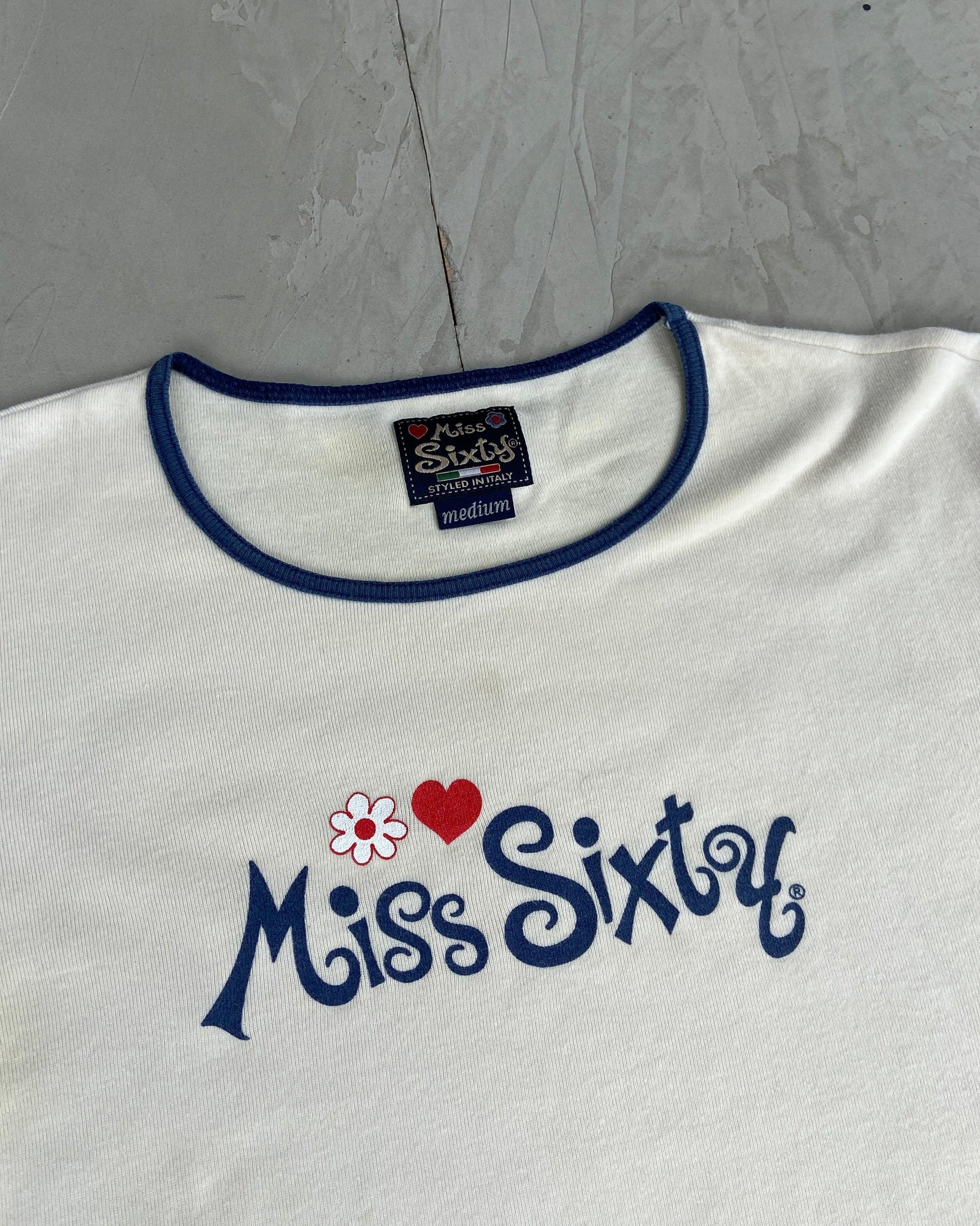 MISS SIXTY FLOWER LOGO TOP - M - Known Source