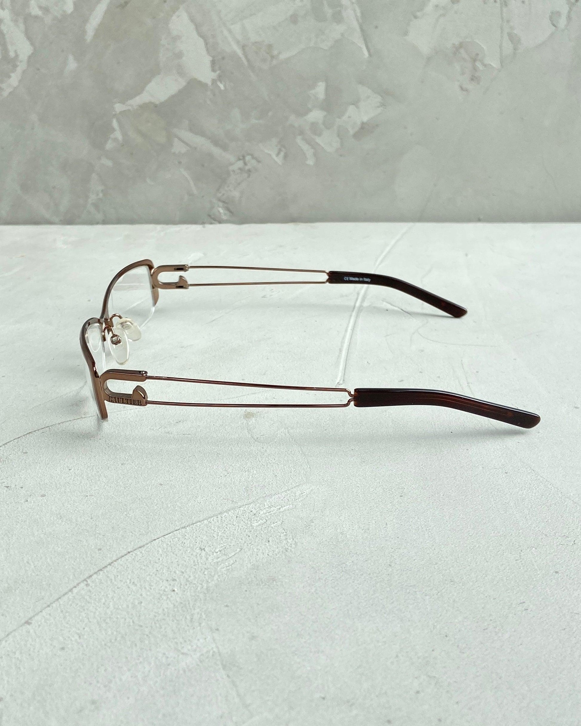 JEAN PAUL GAULTIER CLEAR LENS LOGO GLASSES - Known Source