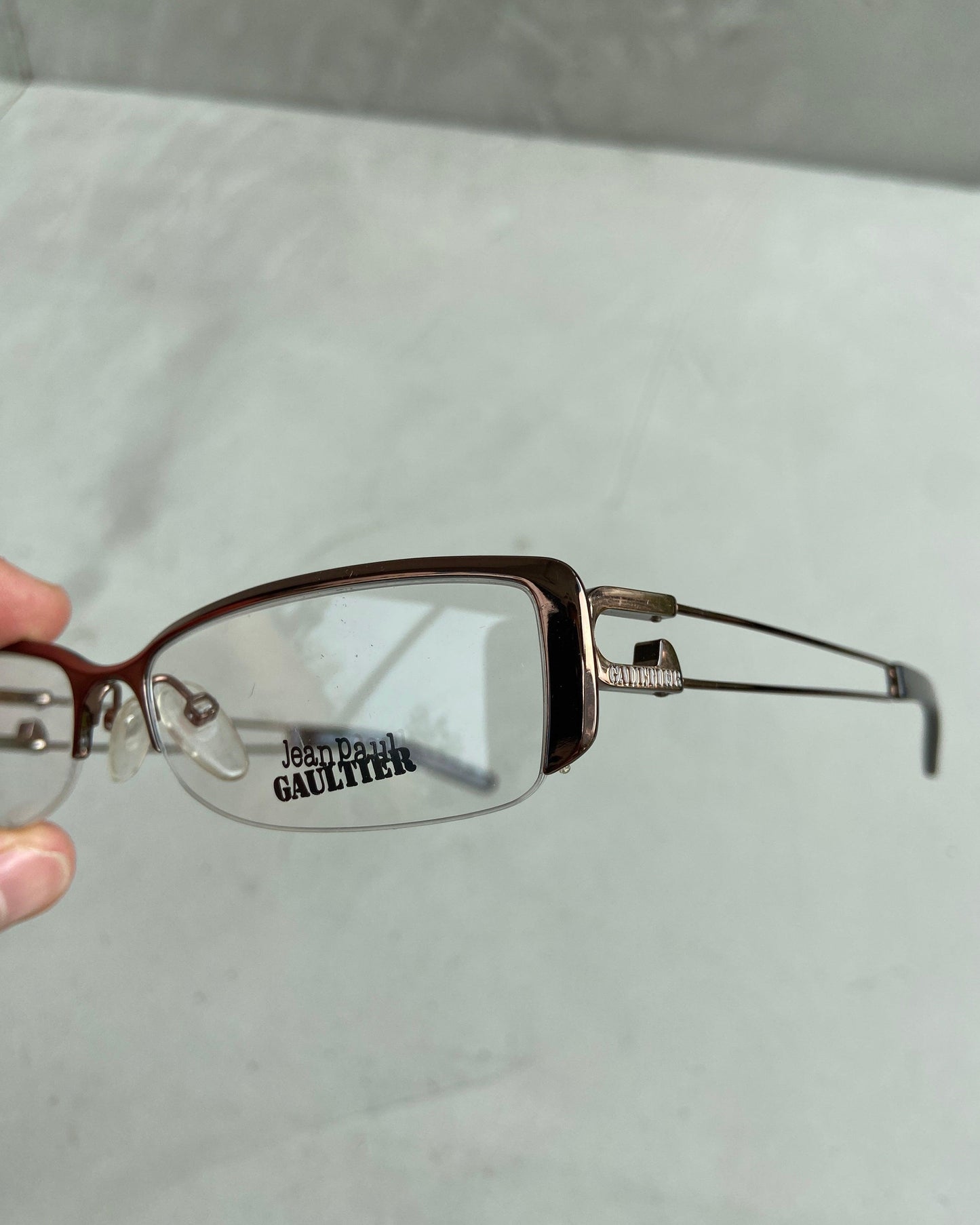 JEAN PAUL GAULTIER CLEAR LENS LOGO GLASSES - Known Source