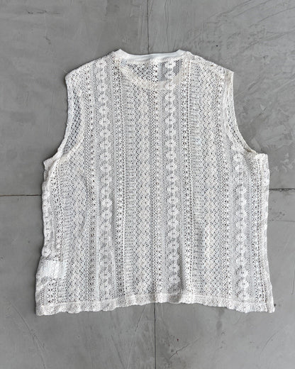 OUR LEGACY MEN'S FLORAL LACE VEST TOP - L - Known Source