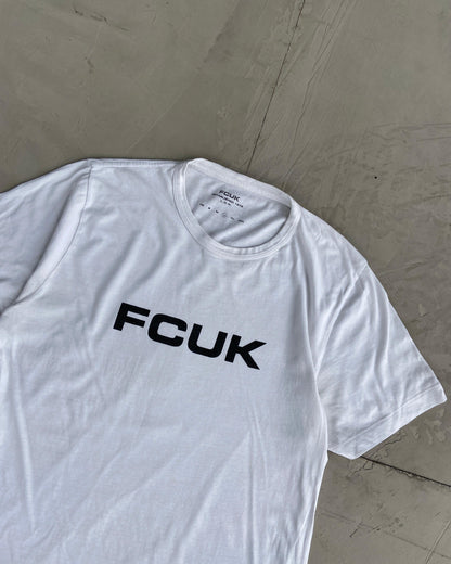 FCUK 2000'S WHITE TEE - L - Known Source