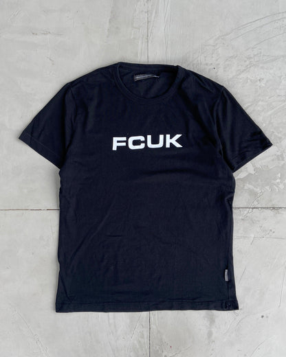 FCUK 2000'S BLACK TEE - M - Known Source
