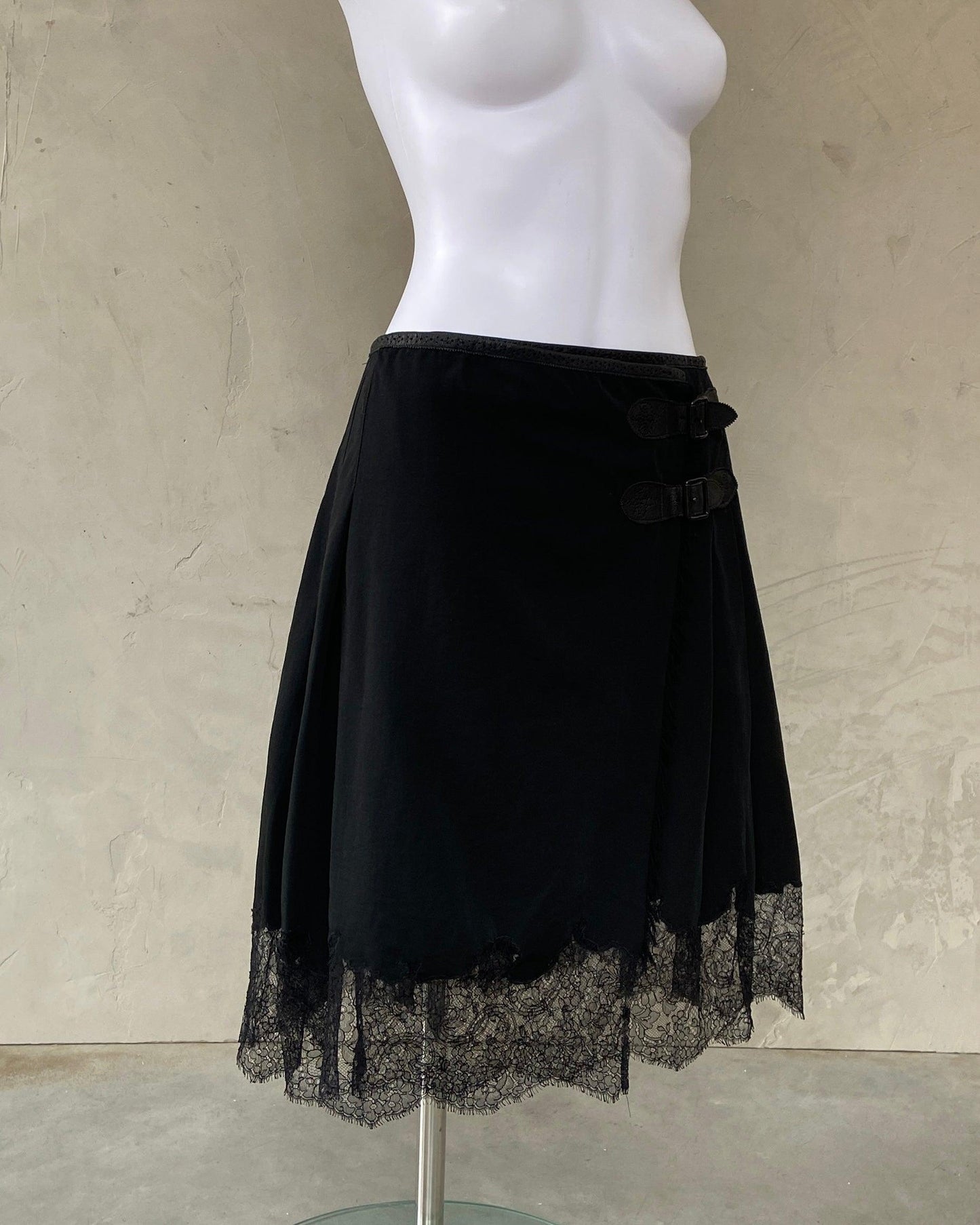 JEAN PAUL GAULTIER JPG 2000'S LACE WRAP SKIRT - S - Known Source