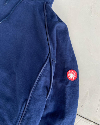 CAV EMPT HEAVYWEIGHT PIPED BLUE HOODIE - L - Known Source