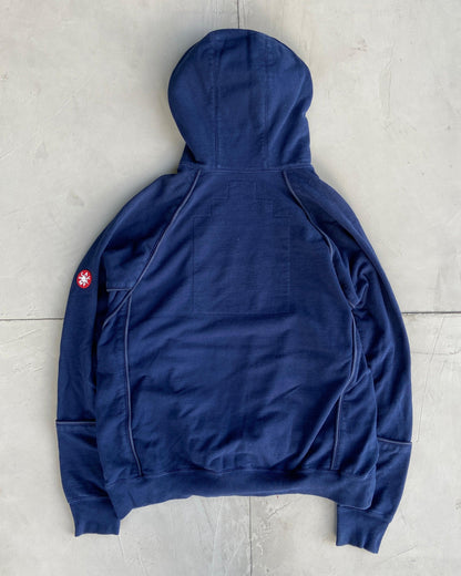 CAV EMPT HEAVYWEIGHT PIPED BLUE HOODIE - L - Known Source