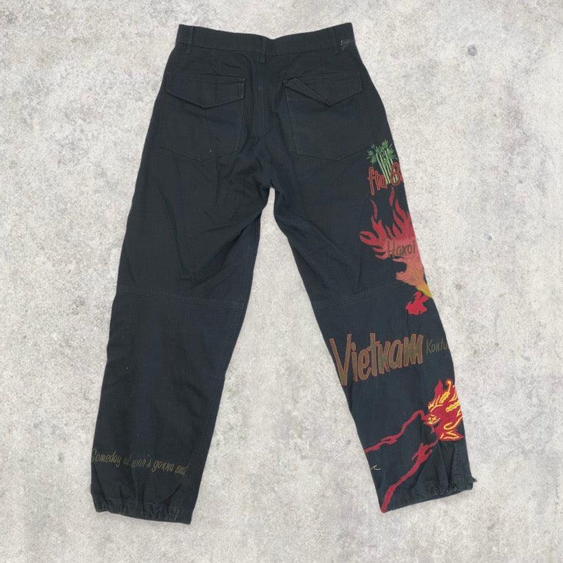Rare Maharishi Snowpants / Trousers with Vietnam Dragon Print - Known Source